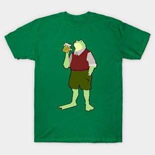 Drinking funny Frog T-Shirt